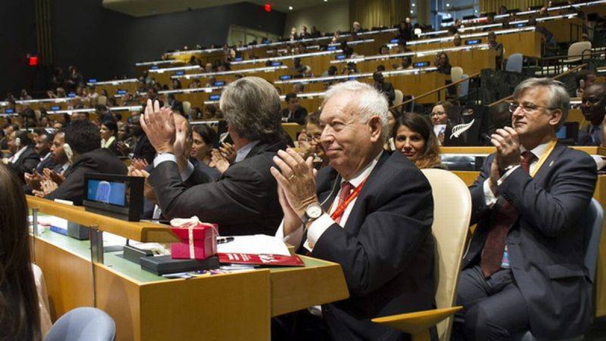 Margallo, durante la Asamblea General de la ONU, este jueves.