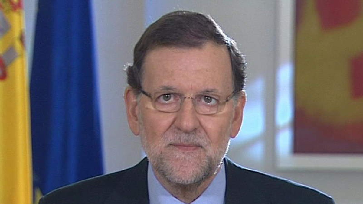 Imagen de vídeo facilitada por la Presidencia del Gobierno sobre la valoración de Rajoy.