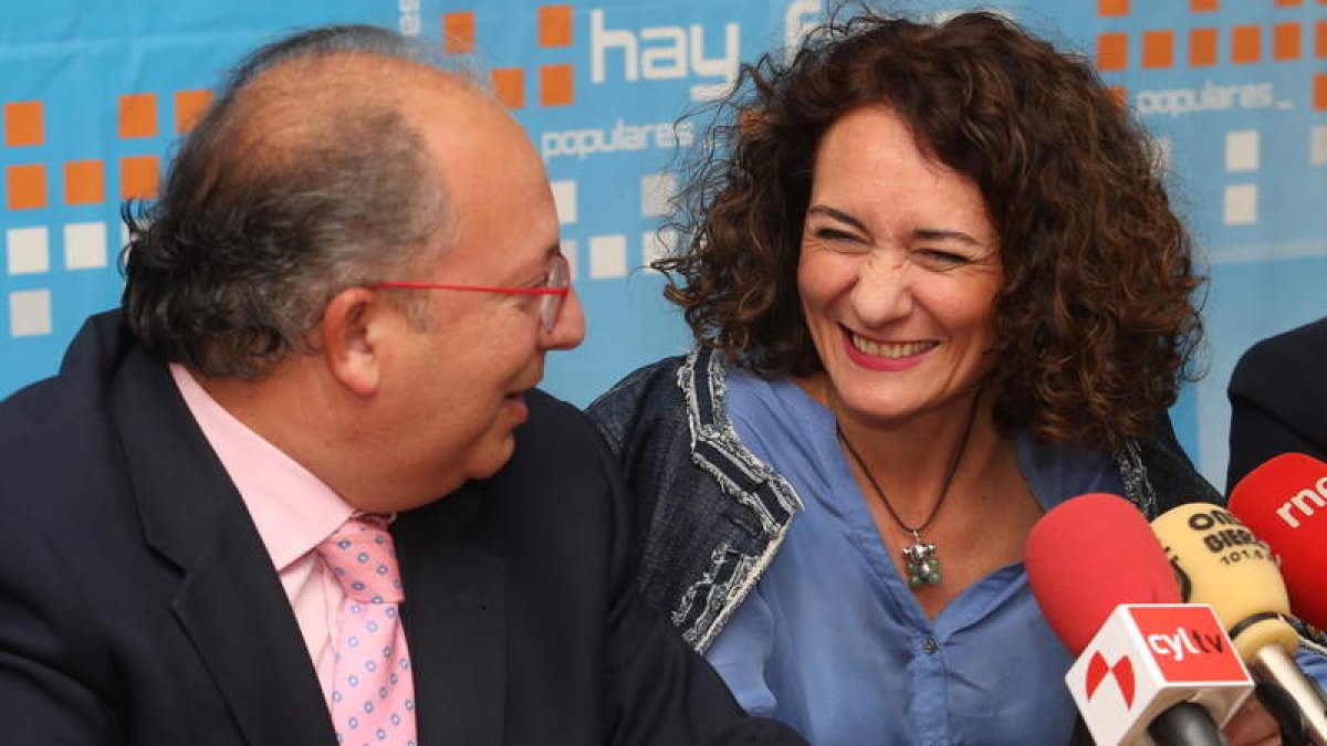 Eduardo Fernández y Gloria Fernández Merayo, en la rueda de prensa celebrada ayer