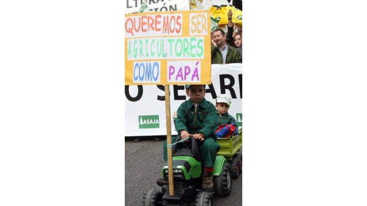 La crisis sacó a la calle al sector agrario en otoño.