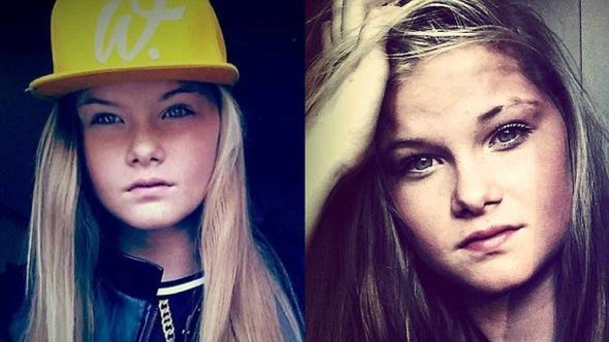 Fotografías de Lisa Borch, de 15 años, de sus cuentas en las redes sociales.