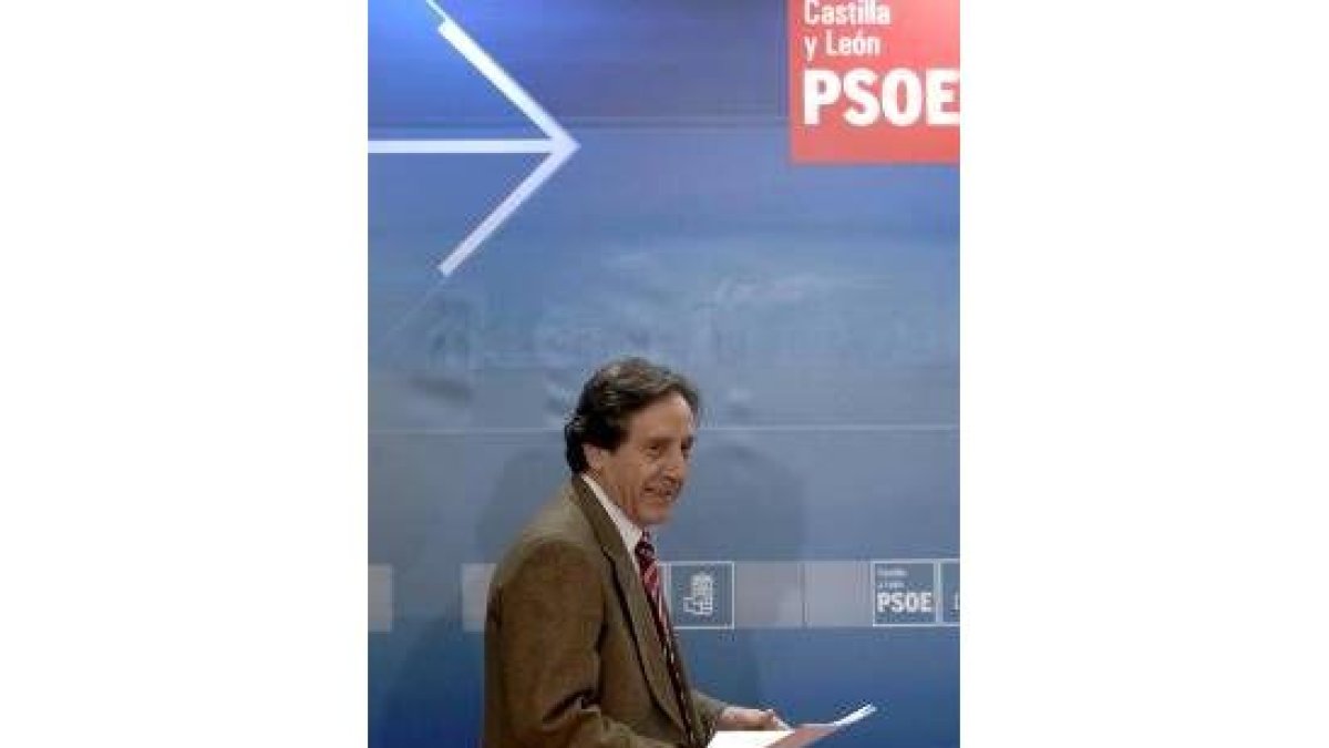 Ángel Villalba, momentos antes de la rueda de prensa tras la ejecutiva