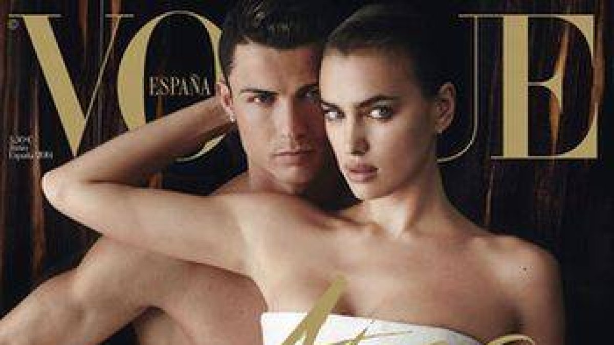 Cristiano Ronaldo e Irina Shayk en la portada de Vogue de junio.
