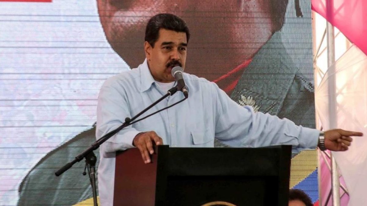Maduro, en un acto en Caracas, el 27 de abril.