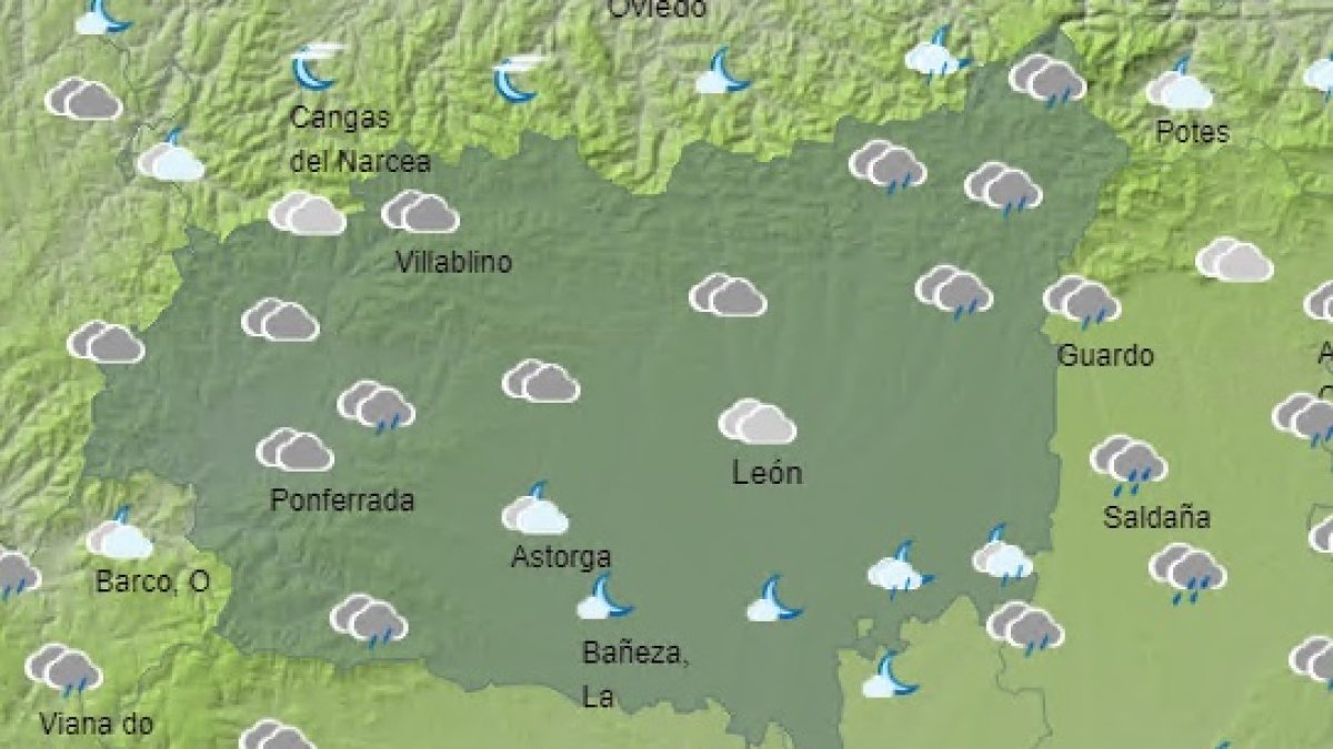 Previsión del tiempo en León apra hoy, 13 de septiembre 2022. AEMET