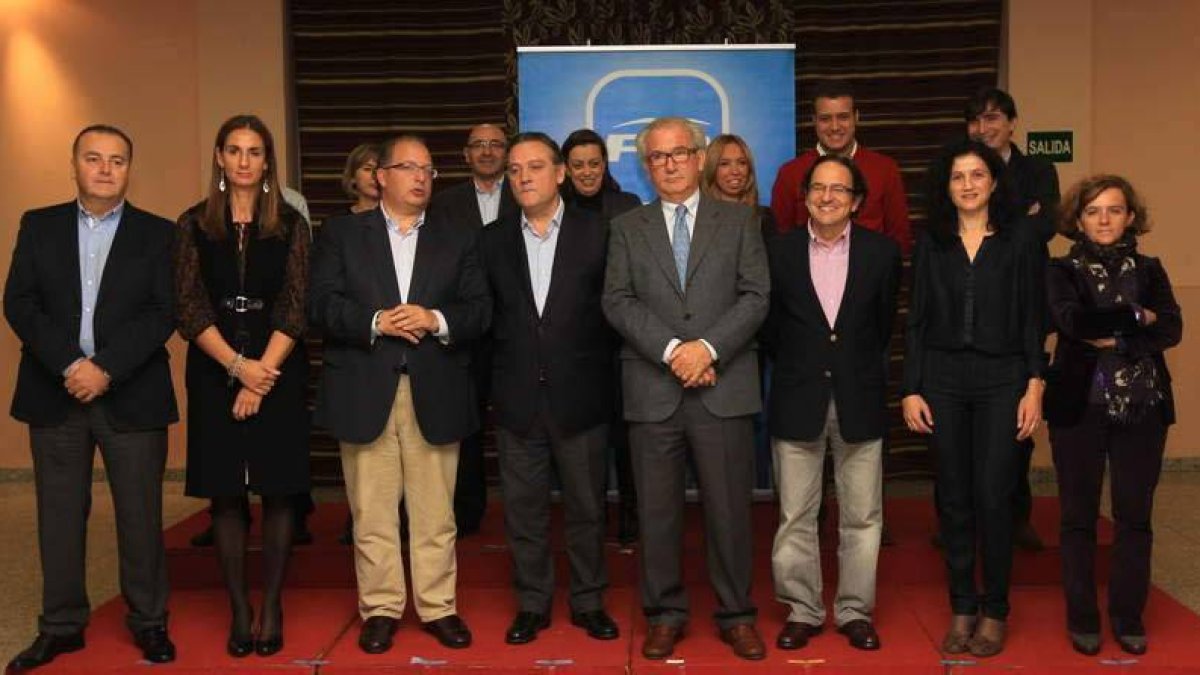 Los candidatos populares en Ponferrada, con Prada y Morano al frente