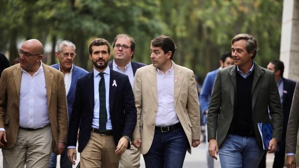 Casado en la cumbre del PP en Valladolid. ICAL