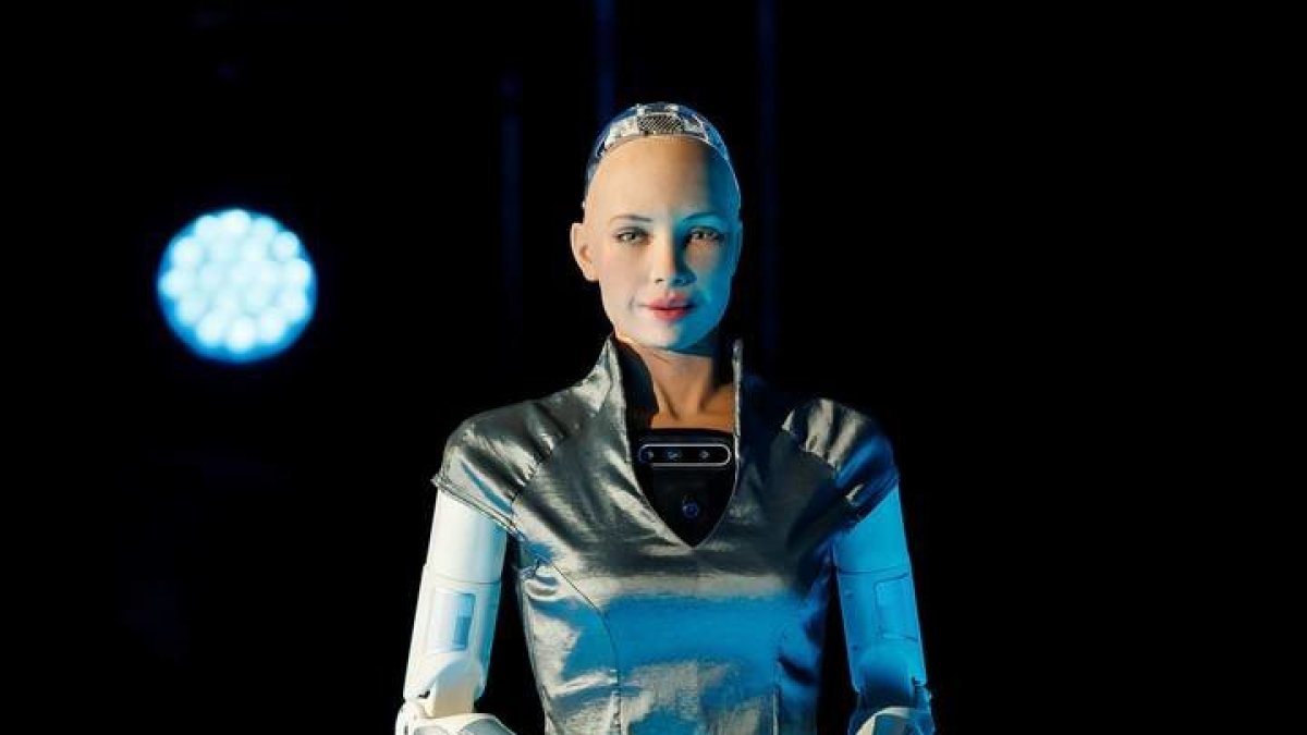 La robot humanoide sophia, que funciona con inteligencia artificial. JOSÉ MÉNDEZ