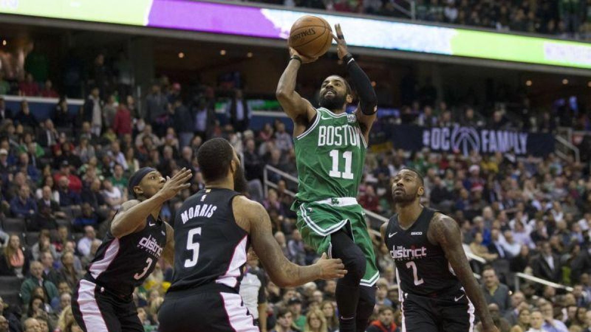 Kyrie Irving tuvo 38 tantos para los Celtics de Boston.