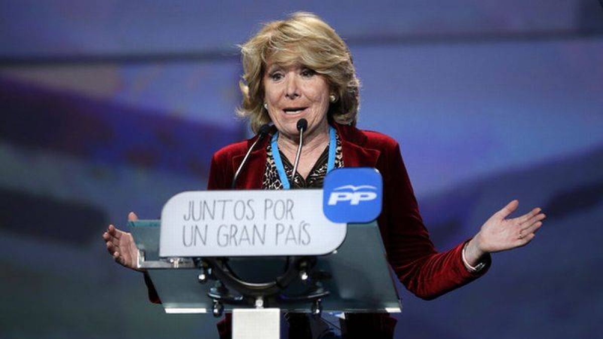 Fotografía de archivo. Esperanza Aguirre en la Convencion 2015 del Partido Popular.