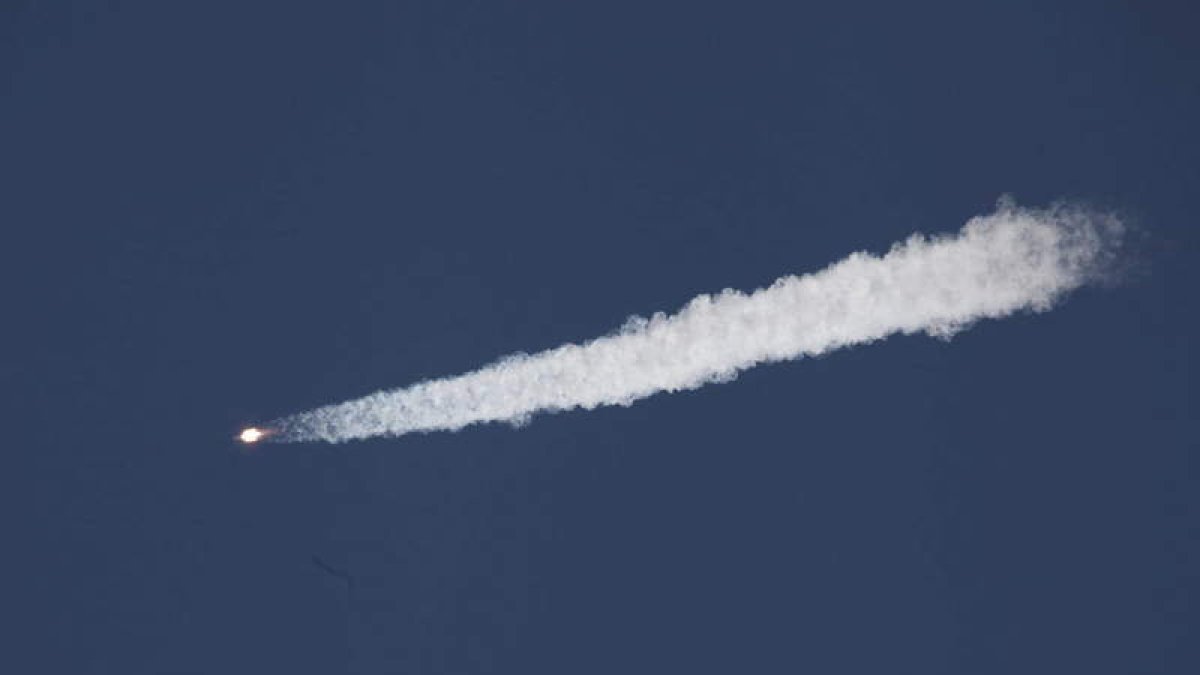 Fotografía facilitada por Roscosmos que muestra la nave ‘Progress’ el día de su lanzamiento, el 28 de abril.
