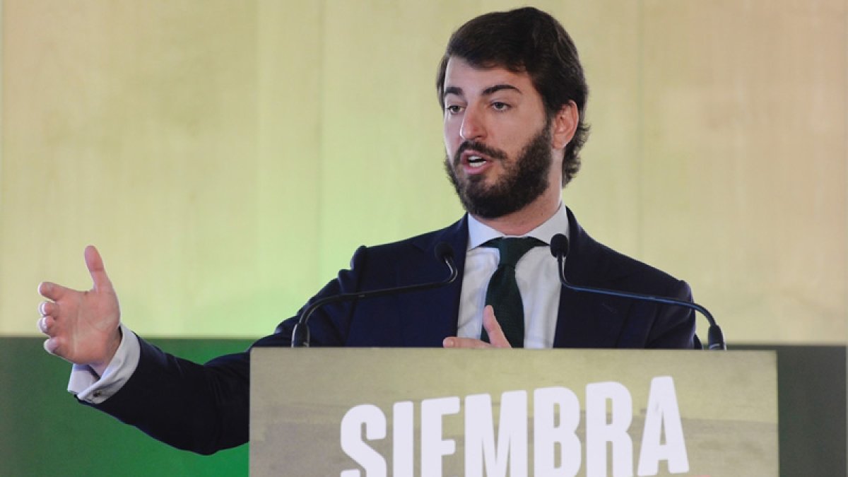 El candidato de Vox a la presidencia de la Junta de Castilla y León, Juan García-Gallardo