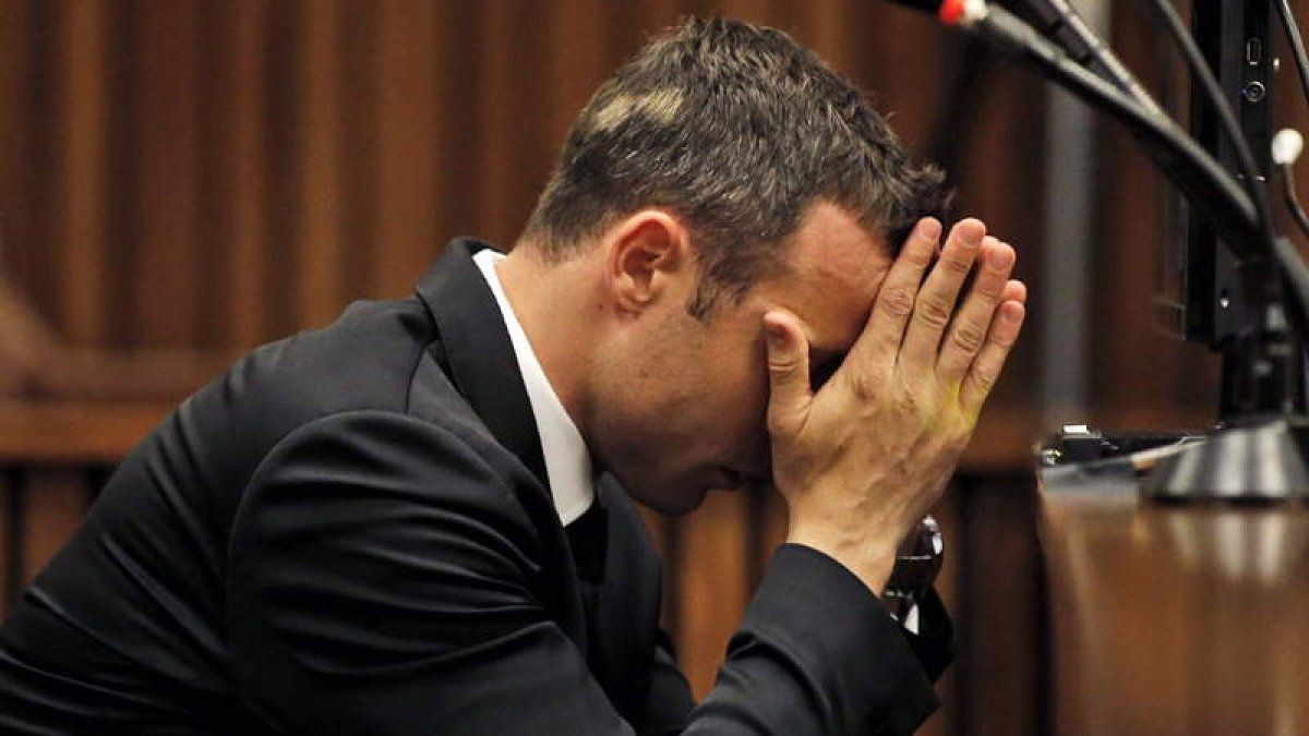 El atleta Pistorius, en uno de sus juicios en Sudáfrica.