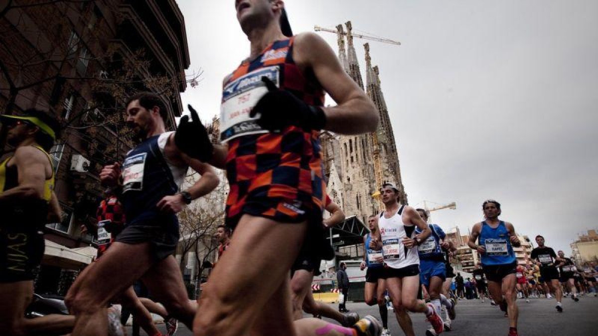 Corredores de la Marató de Barcelona, en una pasada edición.