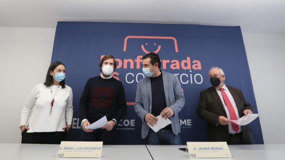 Paula Ramón, Ángel Luis Escuredo, Javier Morán y Hermenegildo Fernández. ANA F. BARREDO