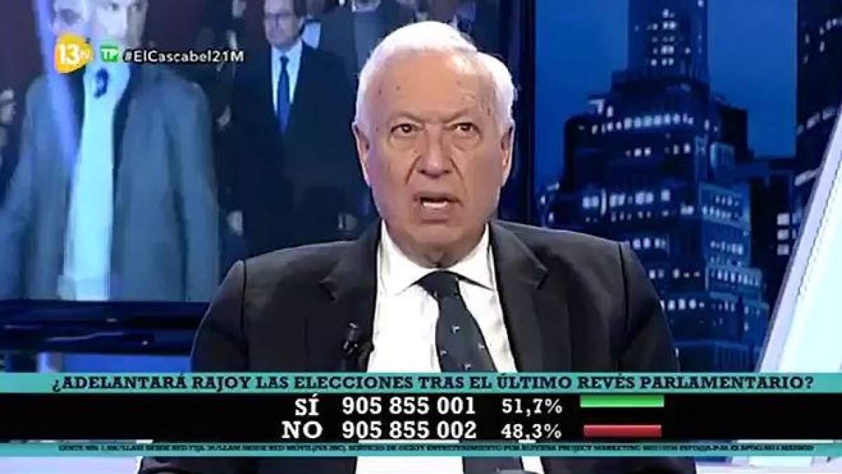 El exministro José Manuel García Margallo, en 13TV.