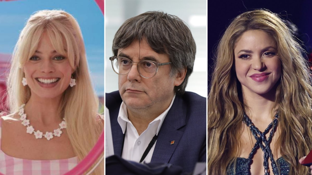 La película de 'Barbie', Los términos "amnistía" o "lawfare", que hacen referencia a la situación que vive España con Carles Puigdemont y su partido, o la cantante Shakira, son algunos de los conceptos más buscados en España este año. WARNER BROS/RONALD WITTEK/JULIO MUÑOZ