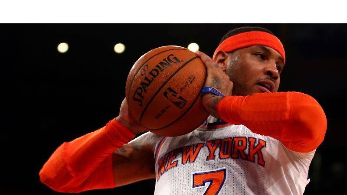 Carmelo Anthony, durante el partido contra los Pacers.