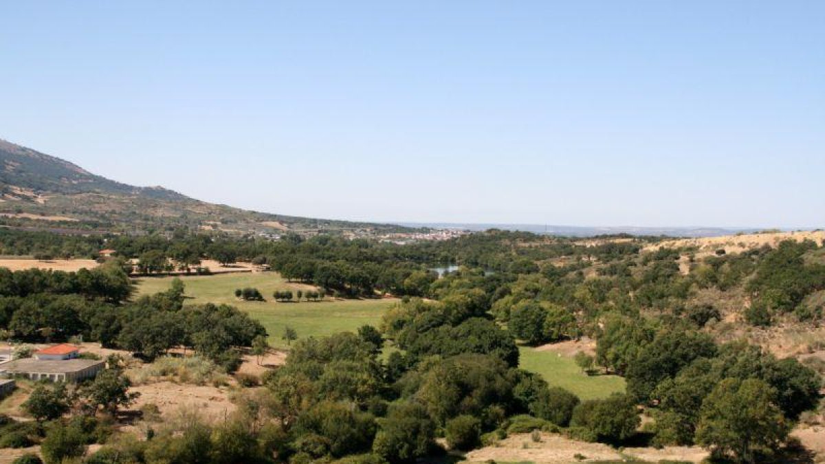 Paisaje de Baños de Montemayor (Cáceres).