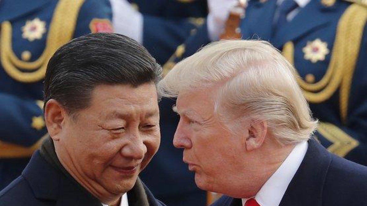 Los presidentes de China, Xi Jinping, y de EEUU, Donald Trump, en noviembre del 2017