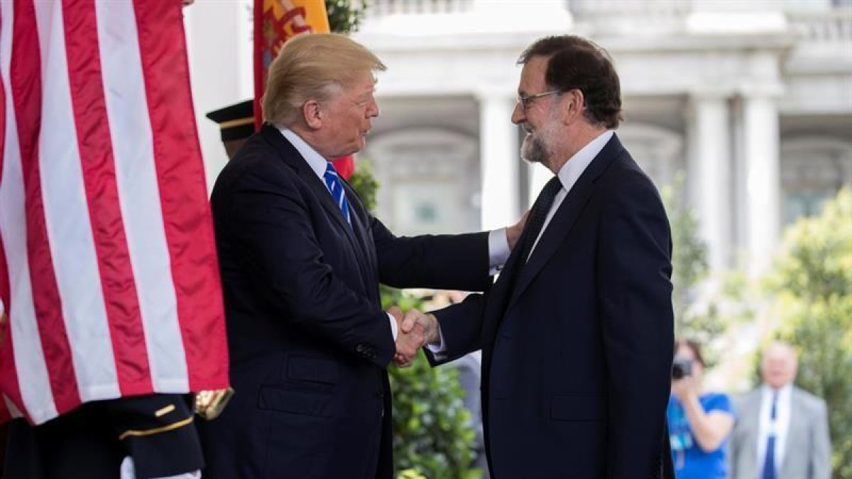 Trump se reune con Rajoy en la Casa Blanca
