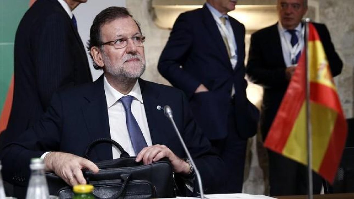El presidente del Gobierno, Mariano Rajoy, durante la cumbre conjunta UE-África de Malta.