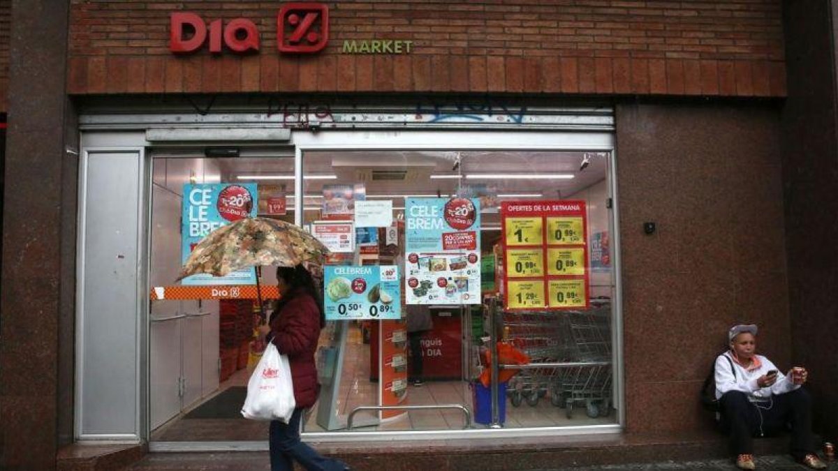 Un supermercado Dia en Barcelona.