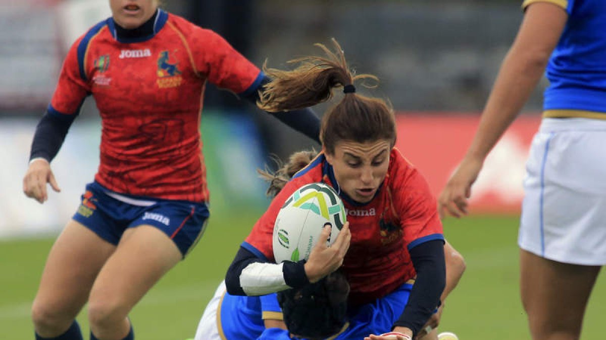 María en el partido por el noveno puesto ante Italia. MCERLANE