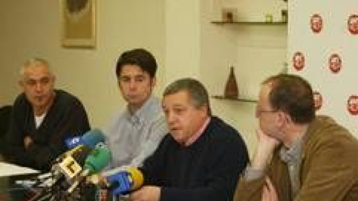 Evelio Domínguez, Ramón Sánchez, Manuel García e Ignacio Fernández