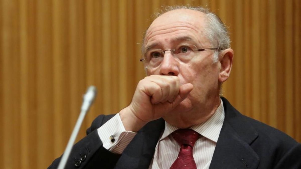 Rodrigo Rato en la Comisión de investigación sobre la crisis financiera en España.