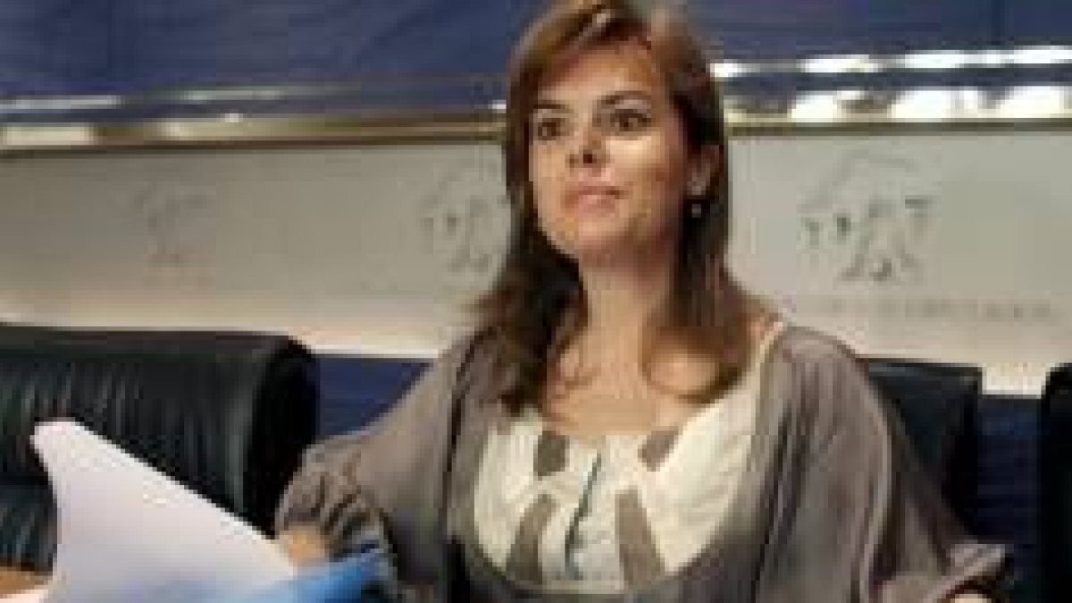 La portavoz parlamentaria popular, Soraya Sáenz de Santamaría