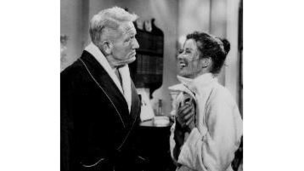 Katharine Hepburn junto a su gran amor, el actor Spencer Tracy, con el que nunca llegó a casarse