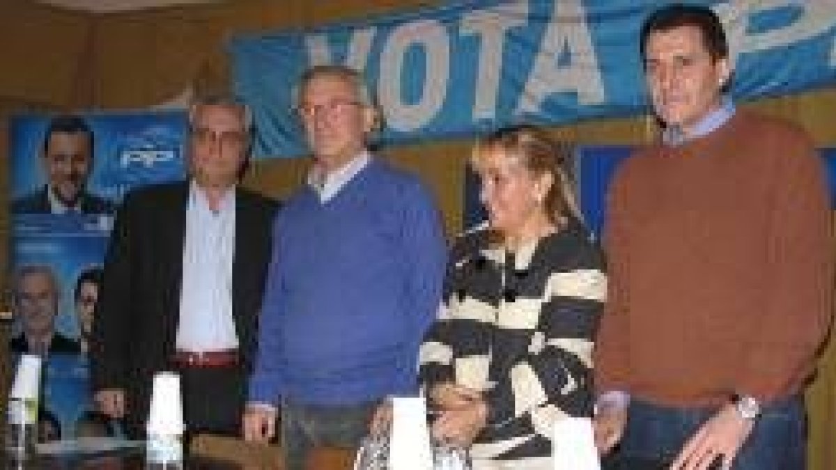Jesús García, Juan Morano, Isabel Carrasco y Fidentino Reyero