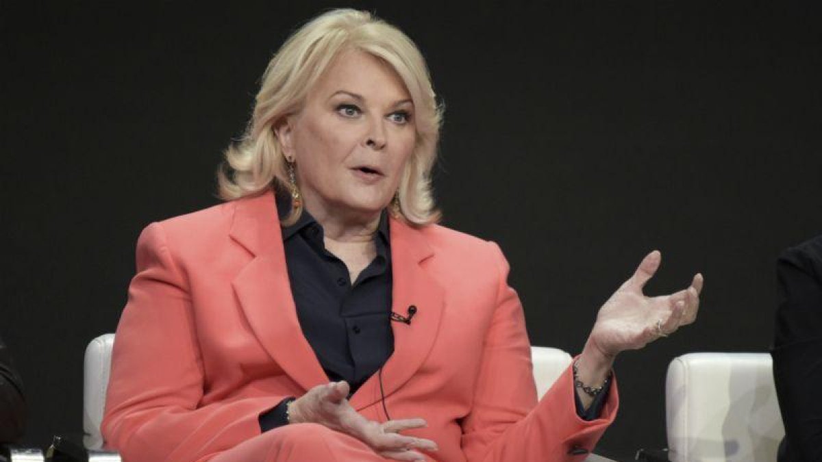 Candice Bergen durante la reunión de la Asociación de Críticos de Televisión.