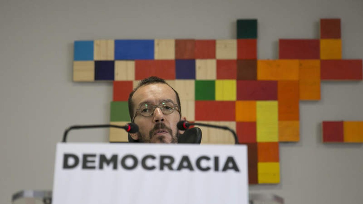 El secretario de Organización de Podemos, Echenique. DONAIRE