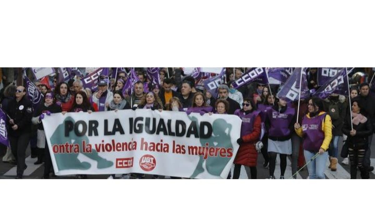 Manifestación en León por los derechos de las mujeres. MARCIANO PÉREZ