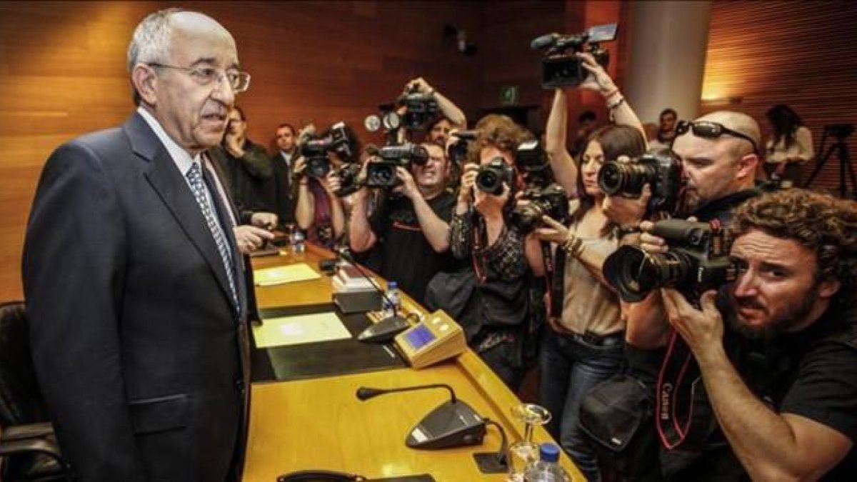 Fernández Ordóñez, en una intervención en las Corts Valencianes.