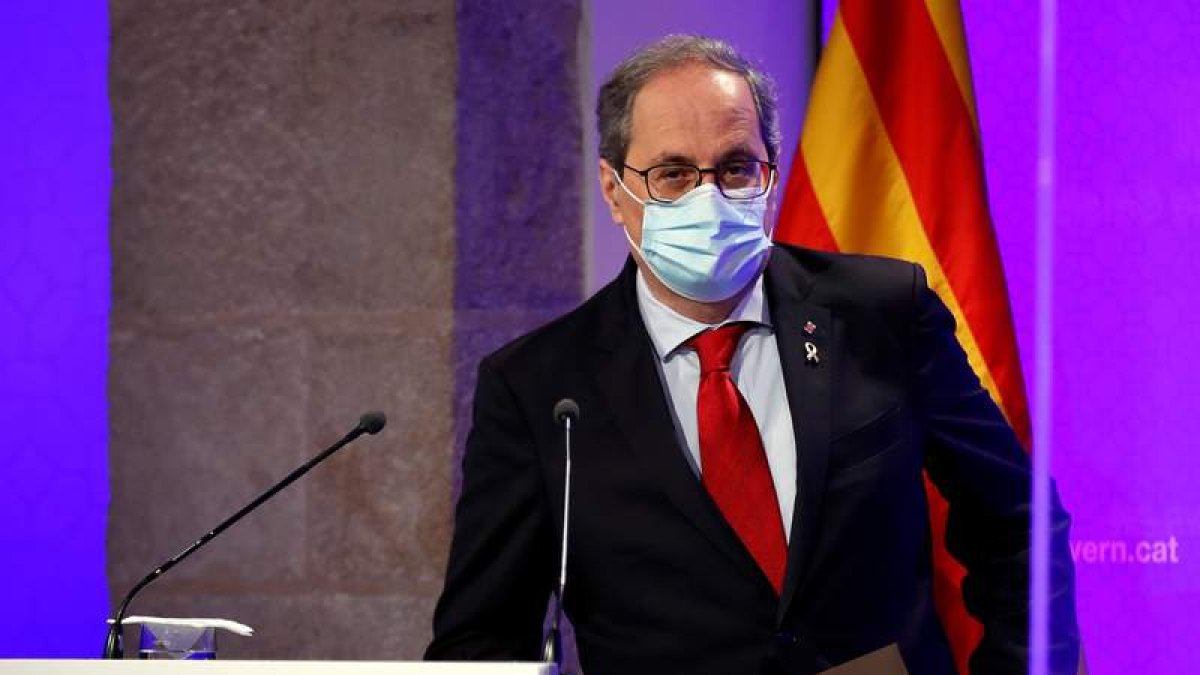 El presidente del gobierno catalán, Quim Torra. TONI ALBIR