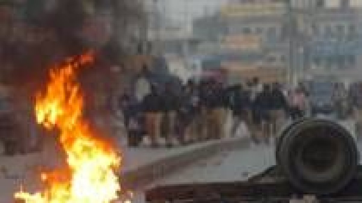 La manifestación de Rawalpindi fue disuelta por la Policía
