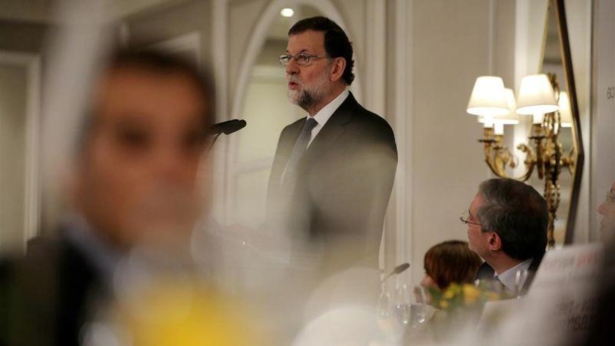 El presidente del Gobierno, Mariano Rajoy, interviene en un desayuno informativo el pasado 11 de diciembre.