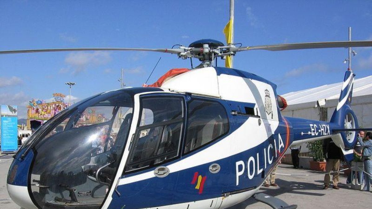 Helicóptero de la Policía Nacional.