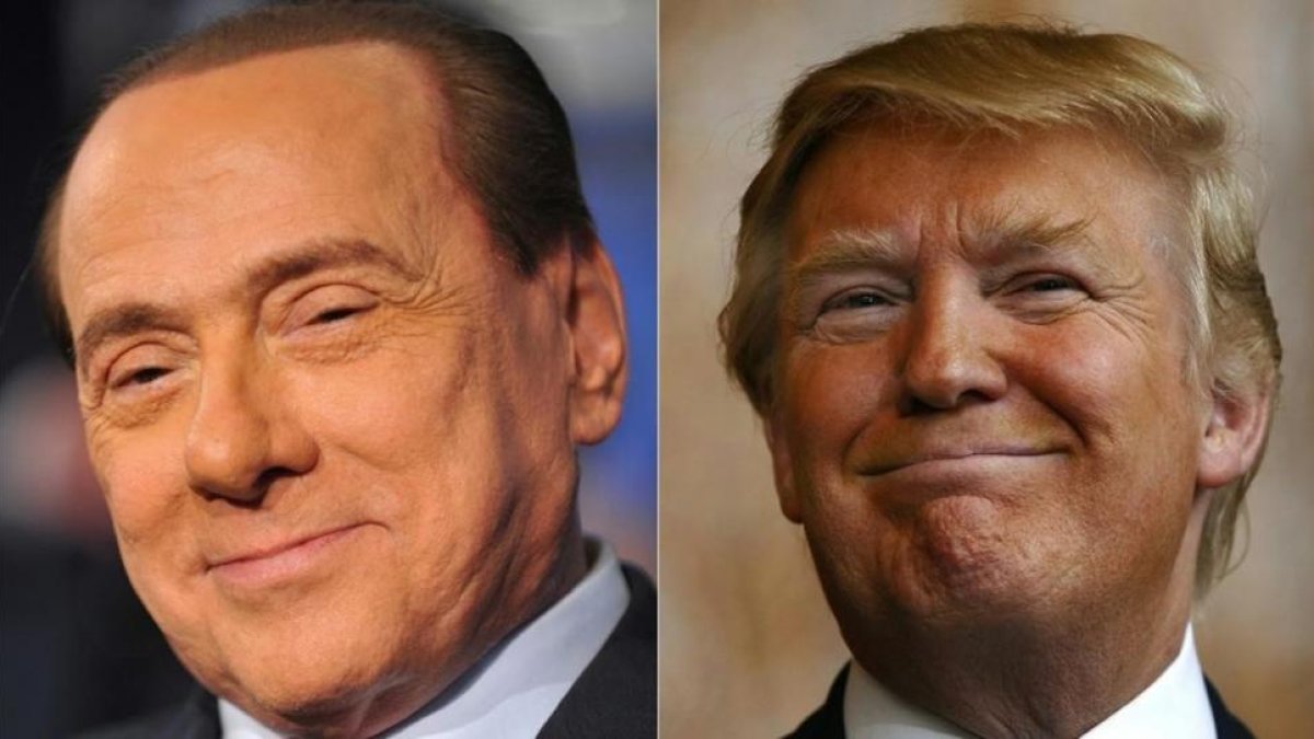 Berlusconi y Trump.