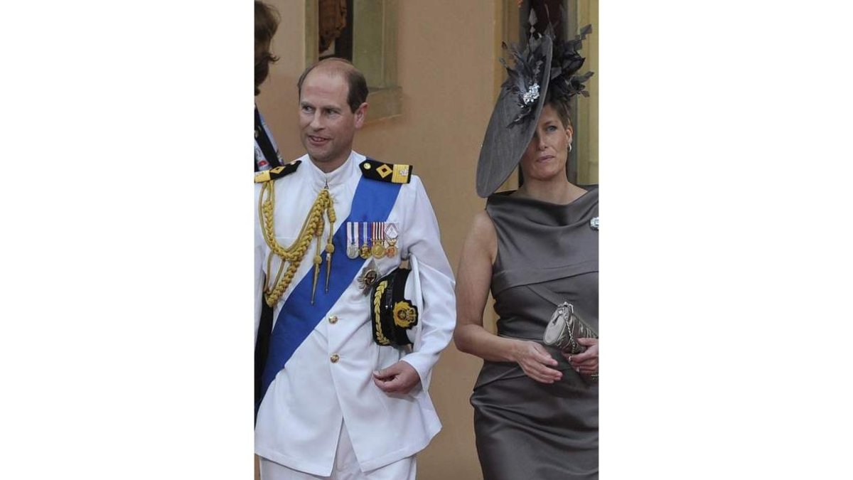 El príncipe Eduardo, conde de Wessex y su esposa Sofía.