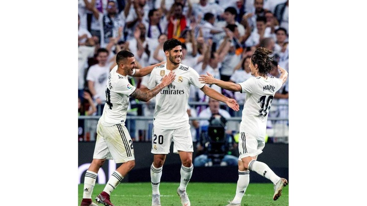 Asensio anotó el único gol del Madrid frente al Espanyol. JIMÉNEZ