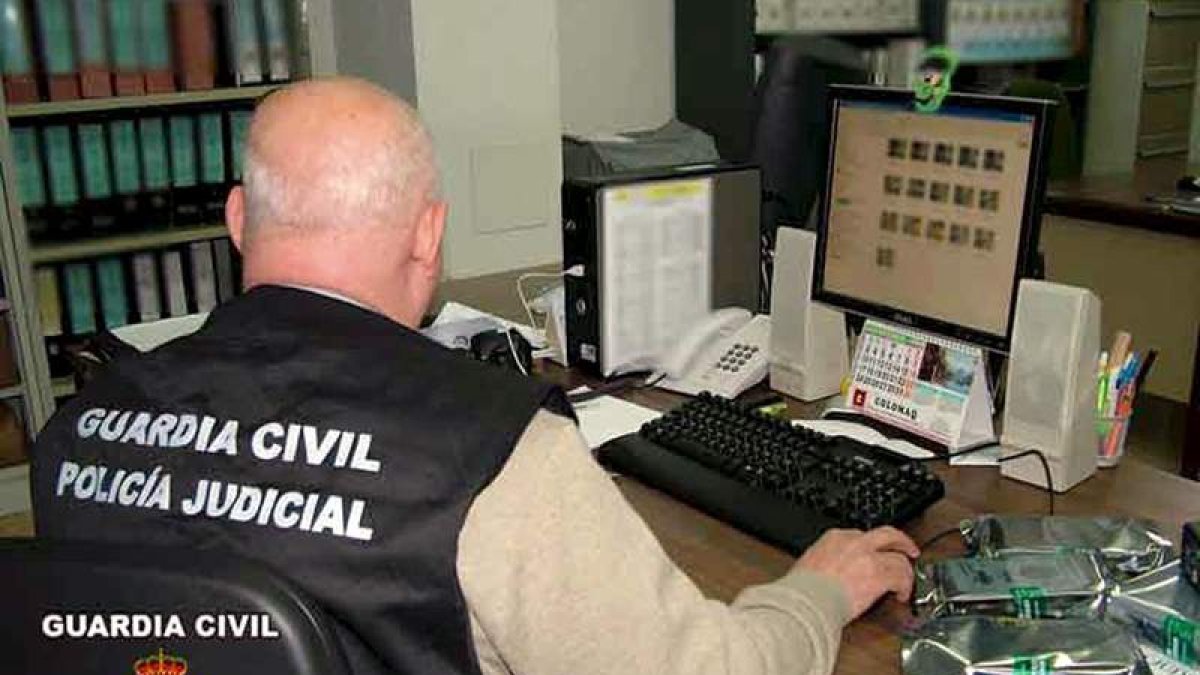 La Guardia Civil logró descabezar esta red de estafas por internet. DL