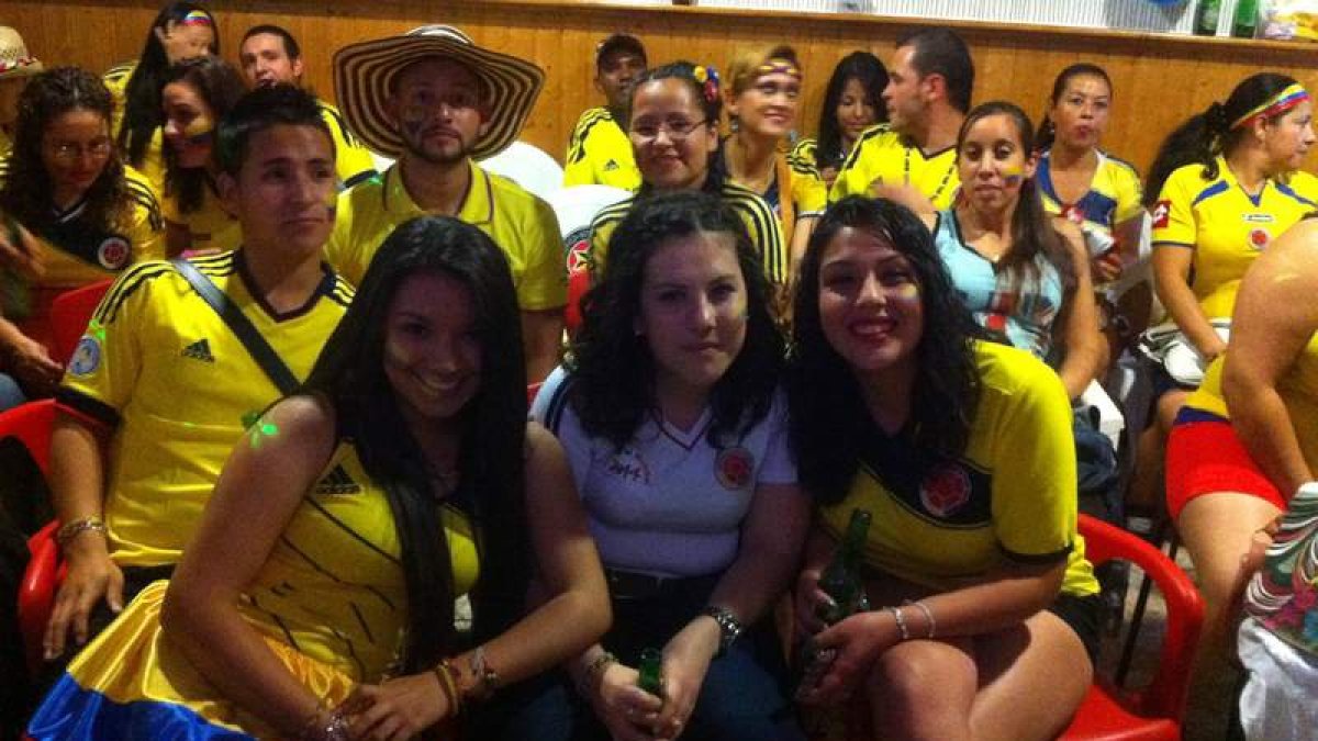 Los colombianos vibraron con el juego de su selección.