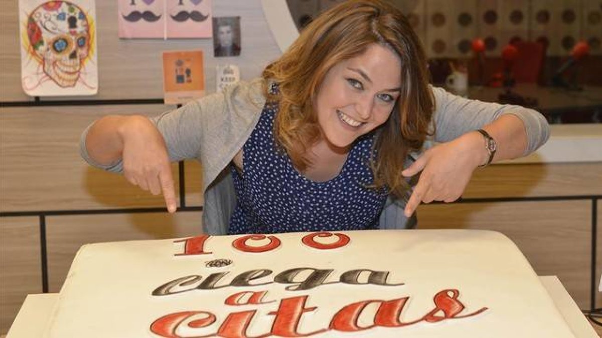 La actriz Teresa Hurtado de Ory, protagonista de 'Ciega a citas'.