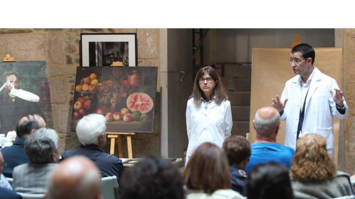 El Museo acogió el taller de restauración de Coral Llorca. L. D. M.