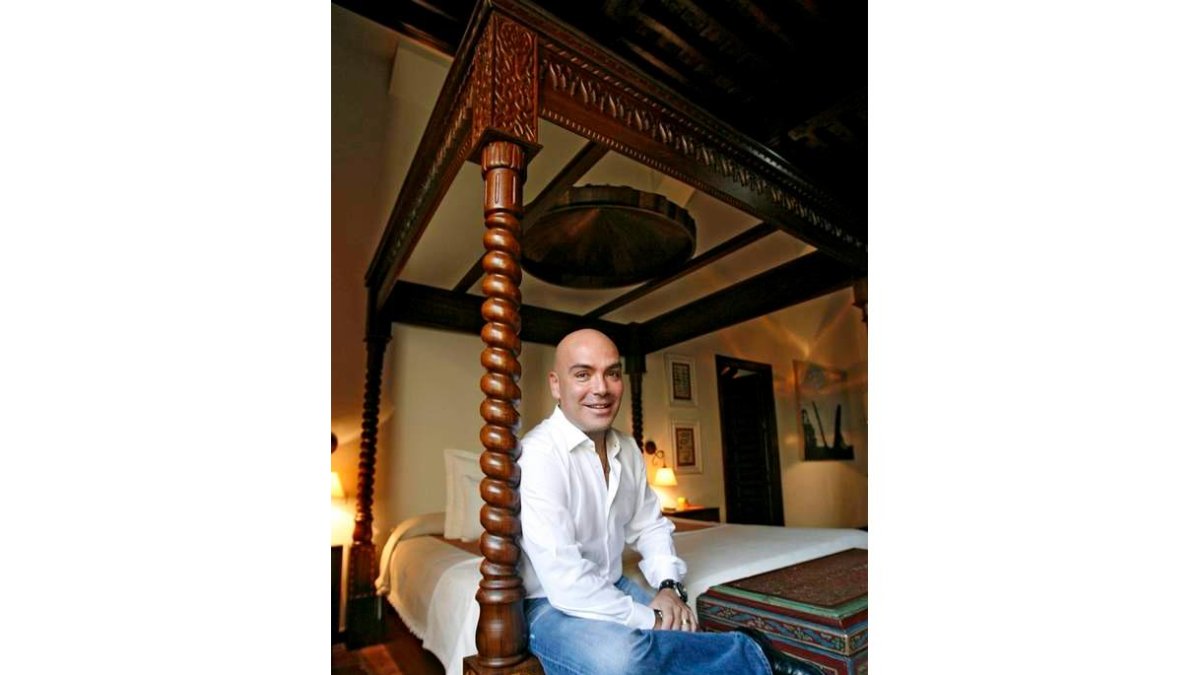 El empresario Kike Sarasola, en uno de sus hoteles.