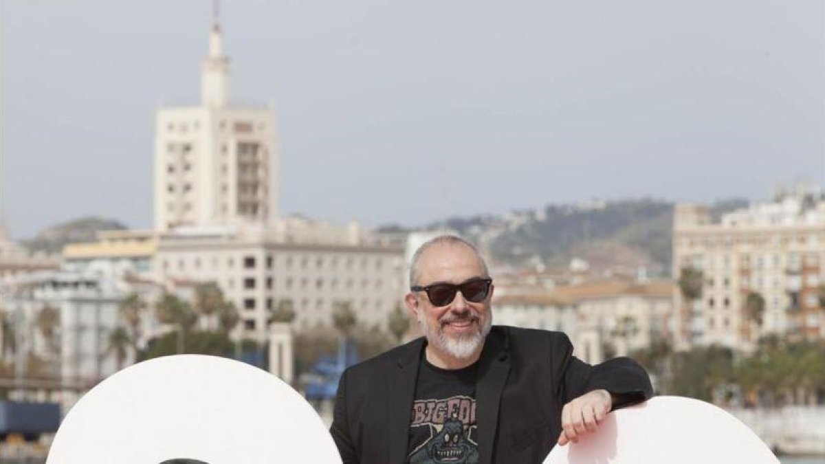 Álex de la Iglesia, en el festival de cine de Málaga, donde presentó 'El bar'.